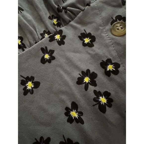 ASOS Maternity Floral Mini Dress Blue V-Neck Size 4 Casual Wear - Picture 4 of 8